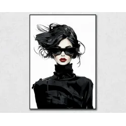 La Casa »Black and white Lady« Ölbild gerahmt 70x100 cm gerahmt