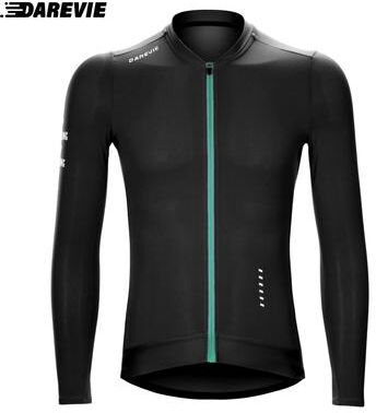 Inspired Finds DAREVIE Pro Cycling Jersey Anti UV SPF 50+ Quick Dry Cycling Shirt With Anti Slip Design For Men & Women dvj212 black Currant asian s