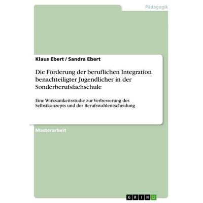 Die Förderung der beruflichen Integration benachteiligter Jugendlicher in der Sonderberufsfachschule, Taschenbuch von Klaus Ebert,Sandra Ebert, GRIN,