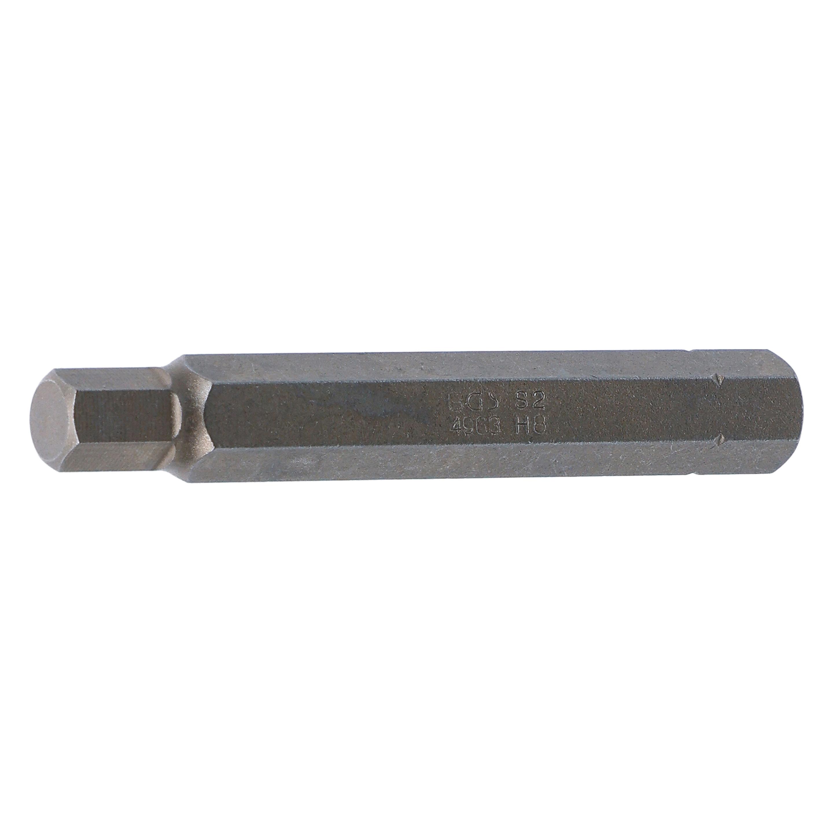 BGS Bit Länge 75 mm Antrieb Aussensechskant 10 mm (3/8") Innensechskant 8 mm (4963)