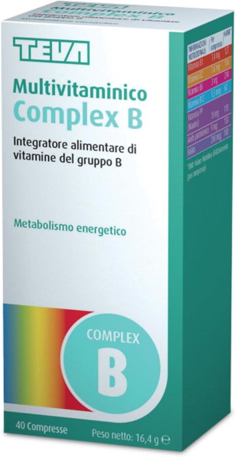 TEVA ITALIA Srl Teva - Multivitaminico Complex B 40 compresse