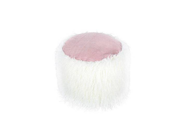 Kayoom Pouf, Rosa, Weiss, Kunststoff, Poufs