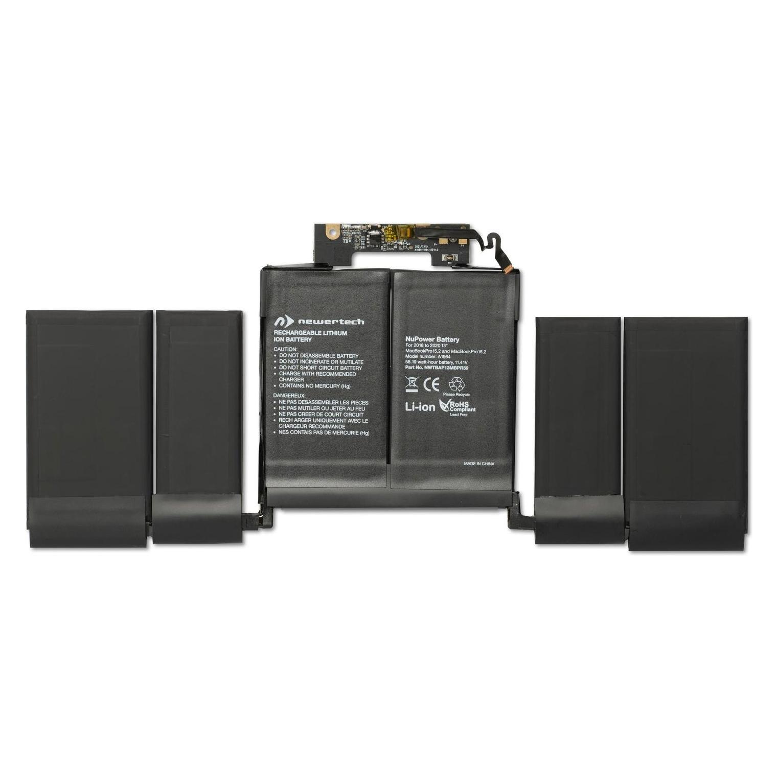 Newertech 58W NuPower Batterie für MBP 13" (2018-2020) (5100 mAh) (NWTBAP13MBPR59)