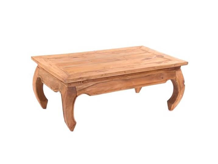 Design OPIUMTISCH East 100x60x41cm (BxTxH), Mahagoni Recyclingholz Beistelltisch, Couchtisch aus Vollholz Farbe: 08 honigfarben gewachst