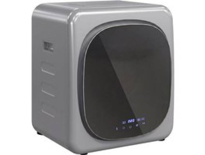 Sèche-linge à air libre 4 kg avec mode intelligent Argent Sèche-linge compact 800 W avec tambour en acier inoxydable