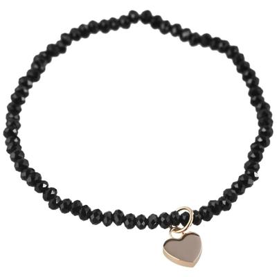 Armband ADELIA´S "Armband aus Edelstahl 16 cm", rosa (schwarz), Armbänder, Damen, 16cm, Edelstahl, Armband, Ein stilvolles Geschenk für besondere Momente