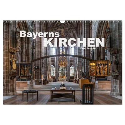 Bayerns Kirchen (Wandkalender 2026 DIN A3 quer), CALVENDO Monatskalender