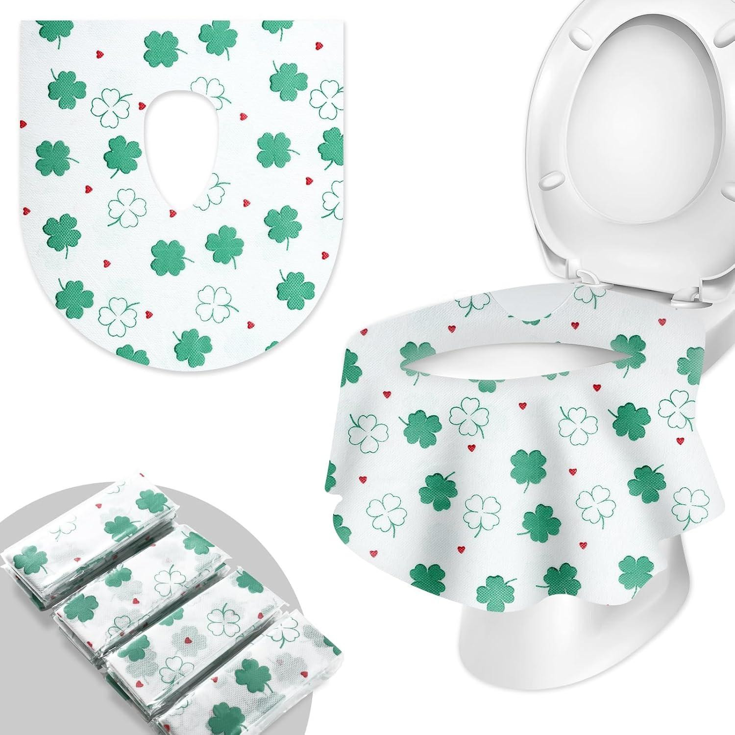 Merkloze extra grote wegwerp toiletbrilbeschermers, waterproof, 60 x 64 cm