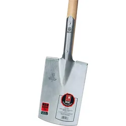Ideal-Spaten Gärtner Form Größe 2,Trittschutz,Knopfstiel
