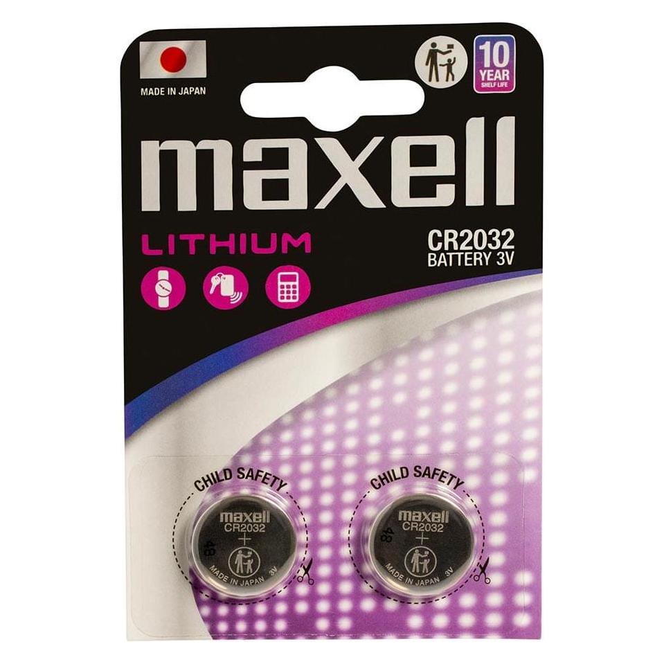 Maxell CR2032 (2 Stk., CR2032, 220 mAh) (12238500)