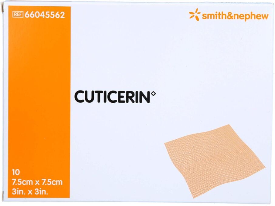 Cuticerin 7,5x7,5 Cm Gaze M.salbenbeschichtung