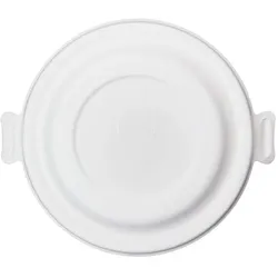 MONOUSO - Deckel aus Zuckerrohr Weiß für Schüssel 470ml (400 Stück)