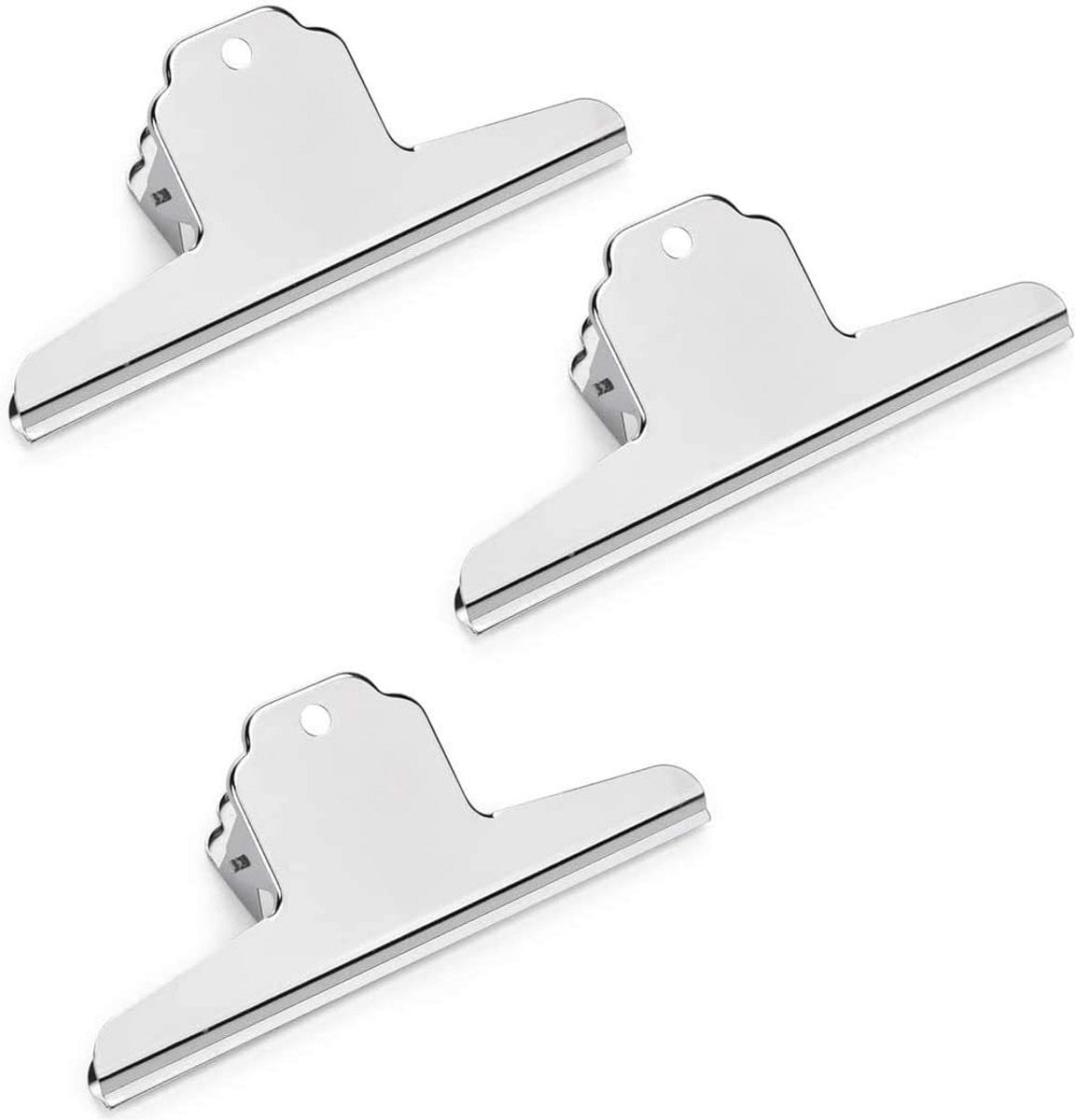 10x Grote Bulldog Clips 10cm - Sterke RVS Vijlklemmen voor Documenten, Zakken en Kantoor
