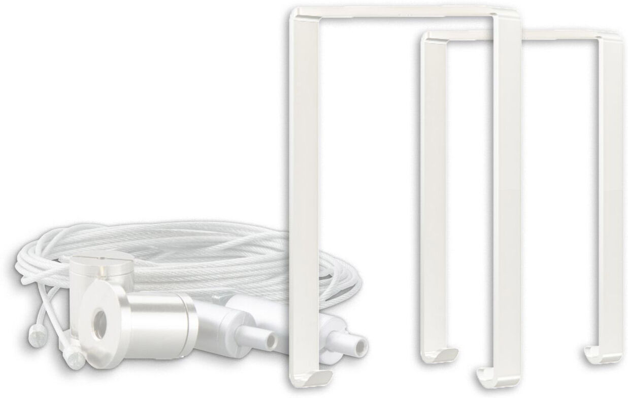Isoled Montagebügel Z65 Für Leuchtenprofil Halon Mit Seilabhängung, 2 Stk, Weiß