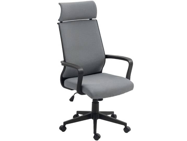 Chaise de bureau - Fauteuil de bureau - Accoudoirs - Appui-tête réglable - Réglable en hauteur