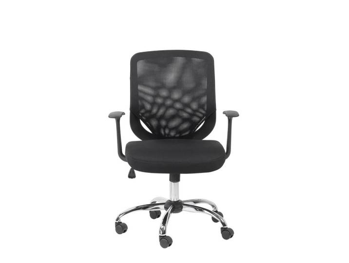 Mid.you Drehstuhl, Schwarz, Kunststoff, Sternfuss, 52x100x65 cm, Büromöbel, Bürostühle, Drehstuhl