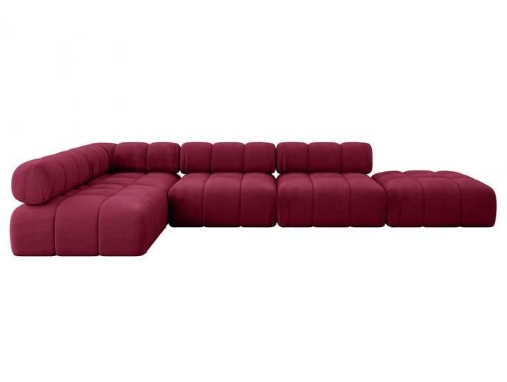 Ecksofa Favio-L2 Bordeauxrot - Monolith 59