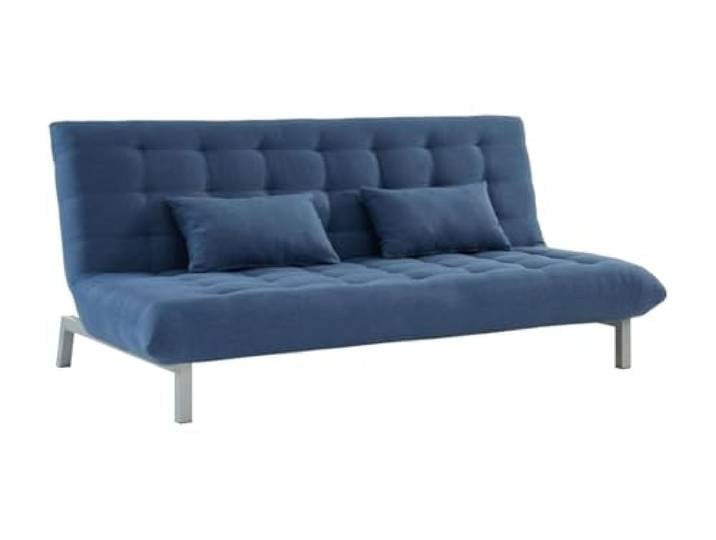 Vente-unique - Schlafsofa 3 Personen Hornet - Stoff Blau