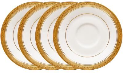"Noritake Crestwood Set of 4 Saucers, 6"""