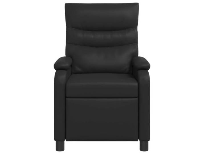 Sessel Recliner Schwarz PU-Leder Verstellbar 115-160 Grad Kunstleder, Metallrahmen, Schaumstoff und Faser, Rückenlehne verstellbar, modernes Design