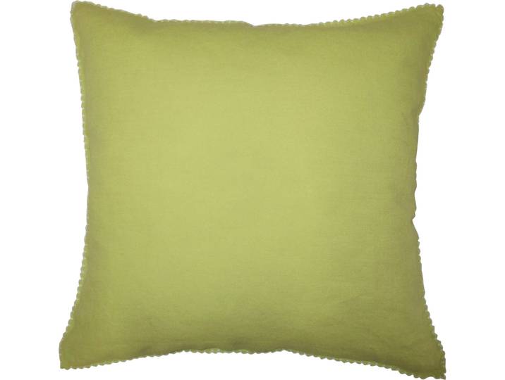 Kissenbezug FLEURESSE Provence , grün (pistazie), B:40cm L:40cm, Leinen, Obermaterial: 50% Baumwolle, 50% Leinen, Kissenbezüge, Kissenbezug, Leinen, Premium Qualität, kühlende Stoff