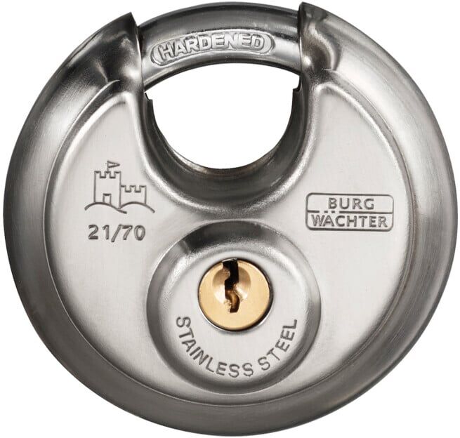 Burg-Wächter Cadenas à cylindre 21 60 Corps de serrure B.60mm VA différents cadenas (21 60)