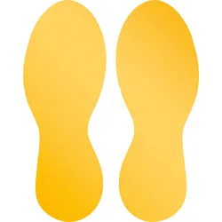 DURABLE 104704 - Klebemarkierung, Fuß, ablösbar, 5er Set (5 Paare)