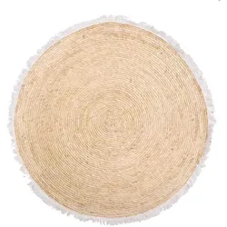 NATURFASERTEPPICH braun handgewebt D120x1 cm