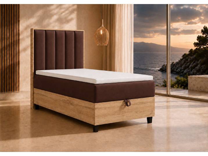 Best for Home Boxspringbett Boxspringbett Trinity K-10 mit Bettkasten & Komfort Topper T30 (70x200 80x200 90x200 100x200 cm), Verschiedene Liefermöglichkeiten, TOP Preis-Leistungs-Verhältnis