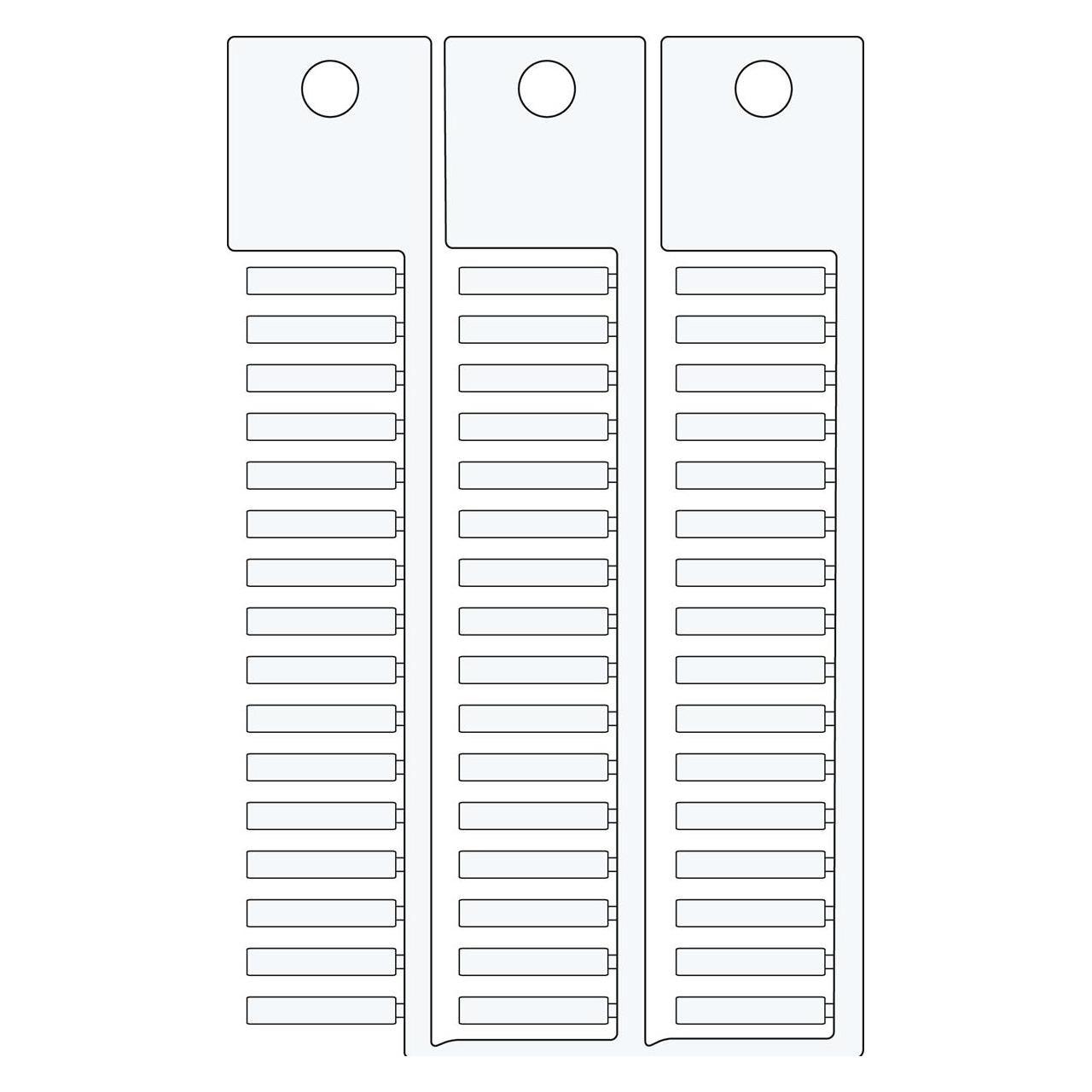 Brady Cable & Wire Tags - 4mm x 23mm (TAG 4X23 3 STICKS WHITE)