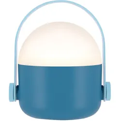LED-Tischleuchte Ole blau Henkel hellblau 13.4x15x11 cm