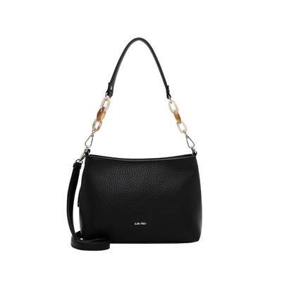 Beuteltasche SURI FREY "Beutel SFY Jeanny", Damen, Gr. B/H/T: 32cm x 21cm x 10cm 0, schwarz (schwarz 100), Polyester, Taschen Beuteltasche