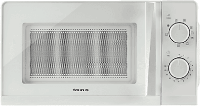 REACONDICIONADO Seminuevo Muy bueno Microondas con grill - Taurus Ready Grill, 900 W, 9 programas, Control Mecánico, 20 l, Blanco