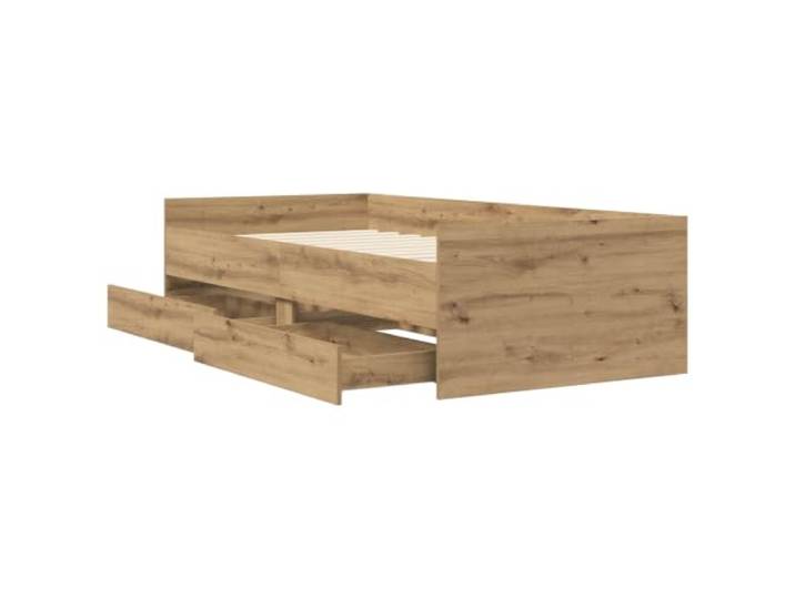 KTHLBRH Bettgestell aus Eichenholz, massives Kiefernholz Mit Schubladen, einfache Montage, Verwendung im Innenbereich, 100 kg Kapazität