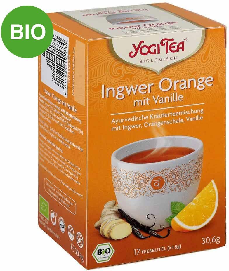 Yogi Tea Ingwer Orange+vanille Bio Filterbeutel 17X1.8g
