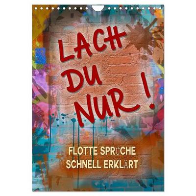 Lach du nur! - Flotte Sprüche schnell erklärt (Wandkalender 2027 DIN A4 hoch), CALVENDO Monatskalender