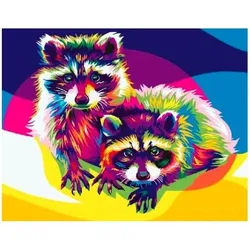 Syma Picture Paint it! Paint by numbers - Rainbow sheds