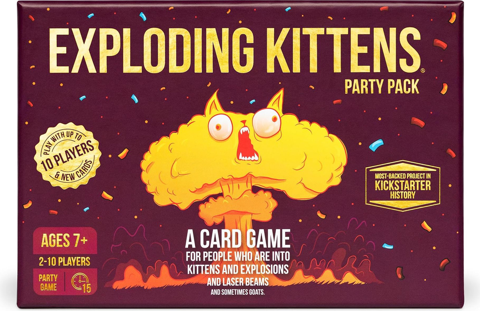 Exploding Kittens Party Pack kaartspel voor volwassenen, tieners en kinderen van Exploding Kittens LLC