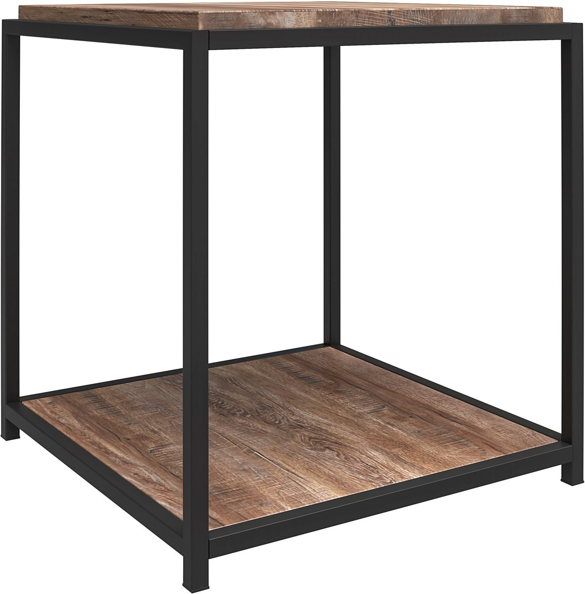 Notio Living Quincy Bijzettafel - Eiken en Zwart Metaal