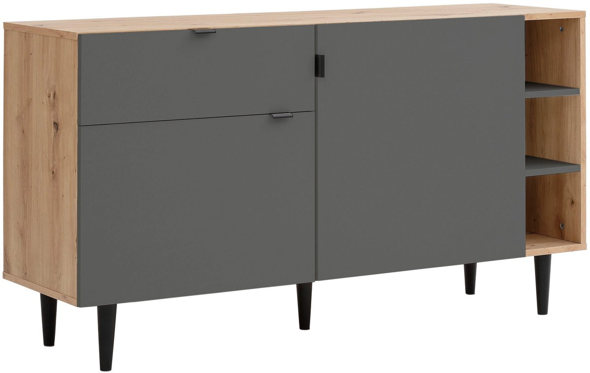 Notio Living Legro Dressoir Eiken Antraciet