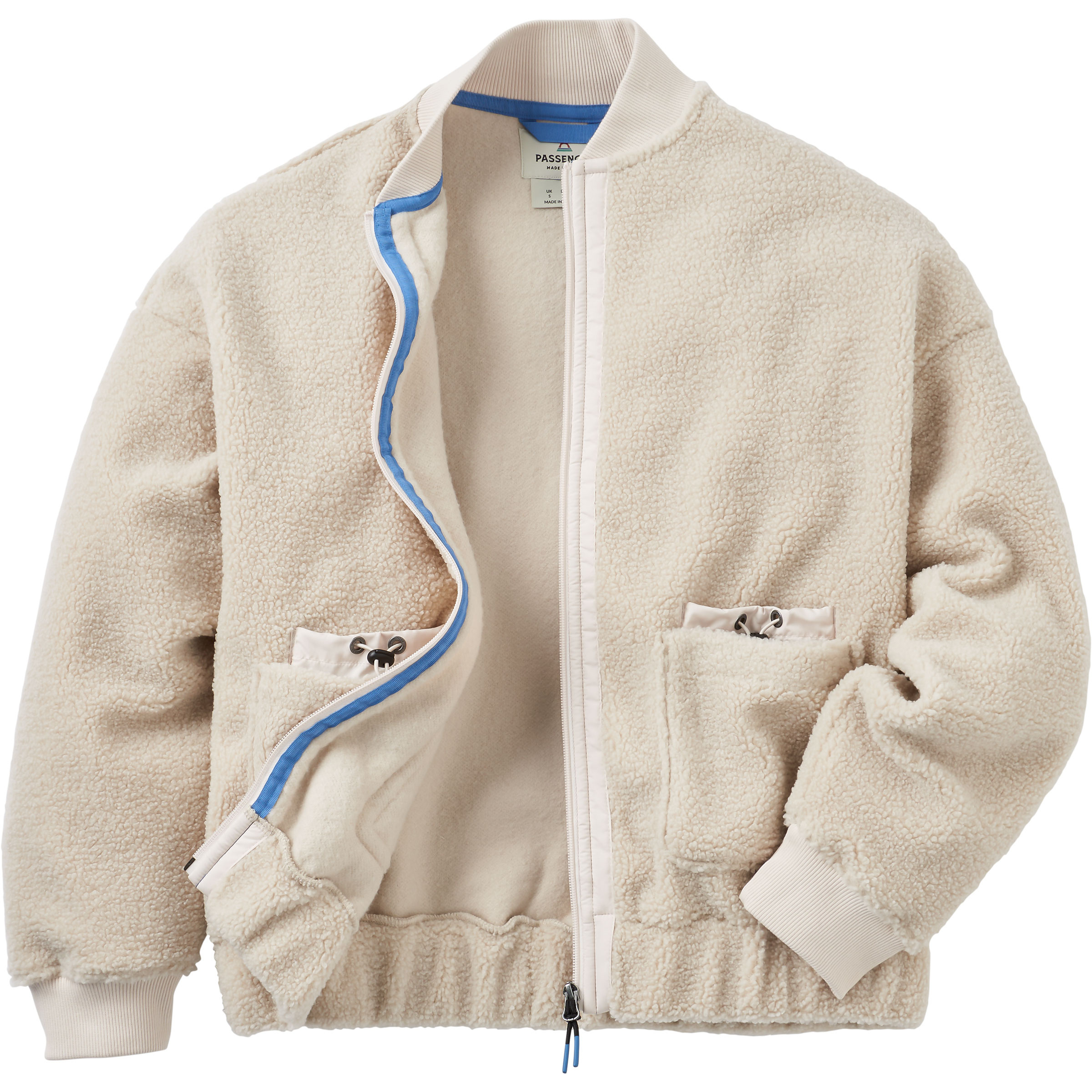 Passenger Lucia Damen Fleecejacke beige Größe S Lifestyle Hautfreundlich