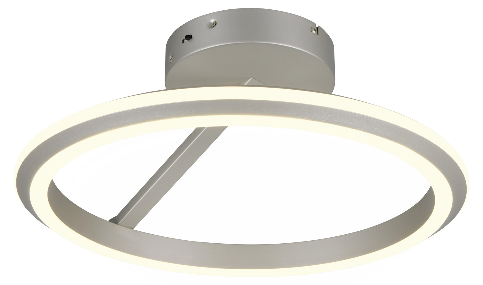Ronde plafondlamp Amador Trio zilver en grijs met dimbare LED