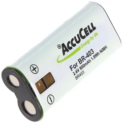 AccuCell Akku passend für Olympus BR-403 Akku-NiMH BR-402, DS-2300, -3300, -4000,