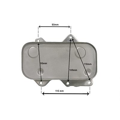 VAN WEZEL Ölkühler, Motoröl 58013717 für VW