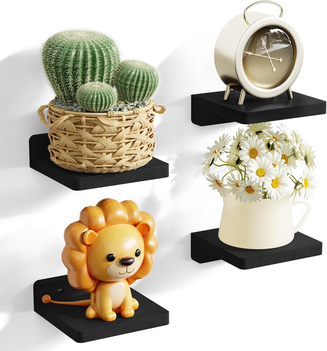 Wit Zwevend Wandrek voor Decoratie - 60 cm