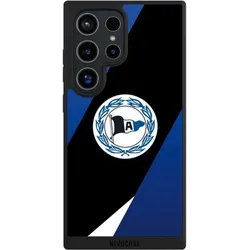 Nivocase Handyhülle für Samsung Galaxy S24 Ultra Hülle NIVOpure Case Schwarz Arminia Bielefeld DSC (Samsung Galaxy S24 Ultra), Smartphone Hülle, Schwarz