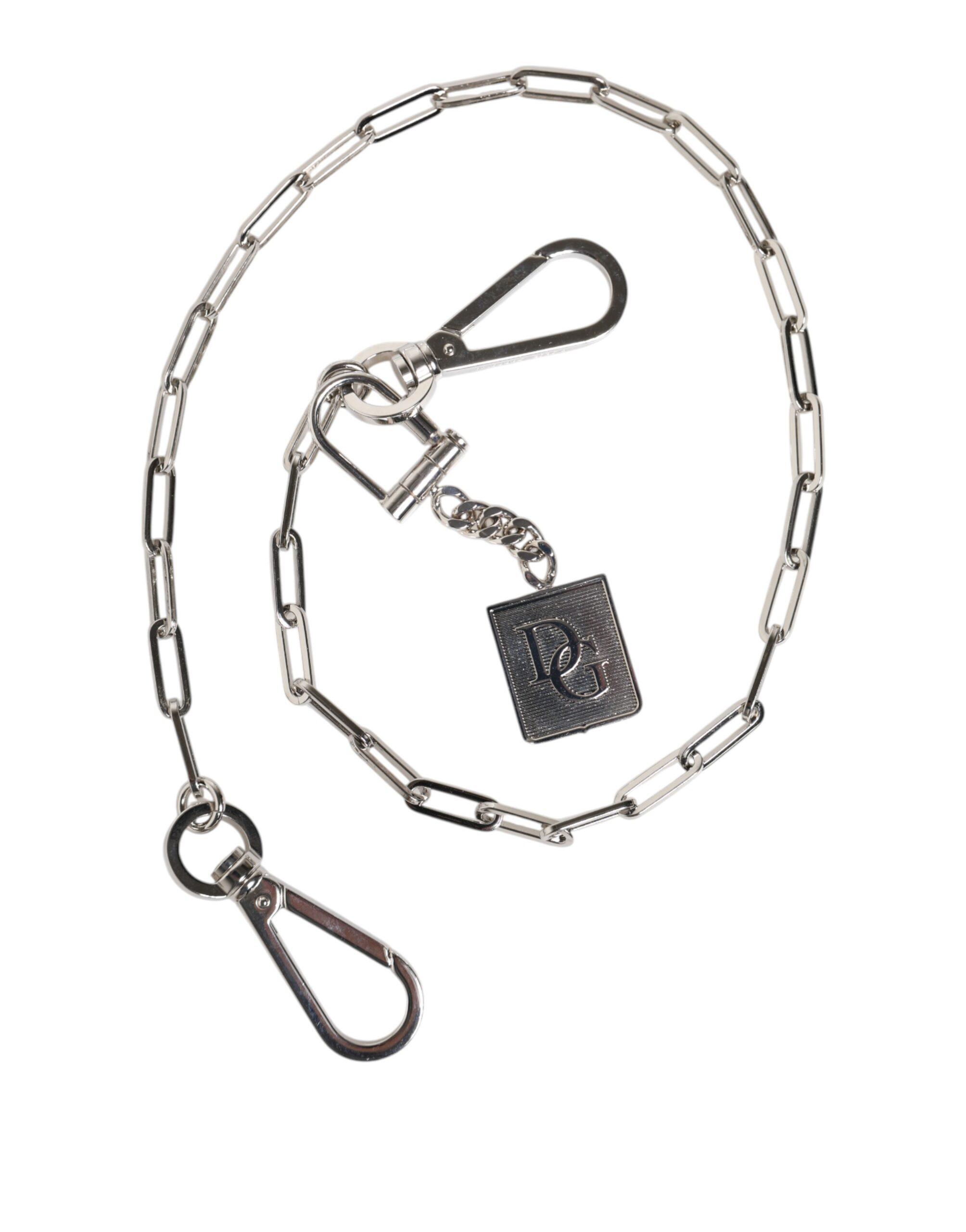 Zilverkleurige Metalen Ketting DG Charm Sleutelhanger