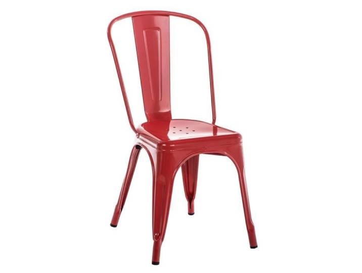 CLP Chaise empilable en metal Benedikt - Couleur:rouge