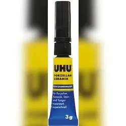 UHU Sekundenkleber Porzellan + Keramik Tube 3g