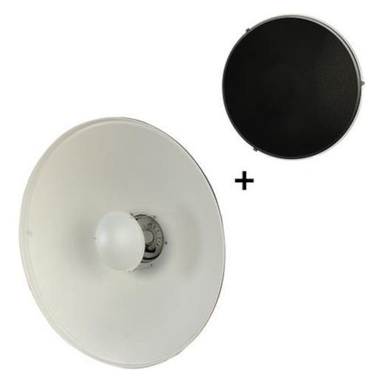 Studioking Beauty Dish Weiss SK-BD550W 55 cm mit Waben (Beauty Dish, 55 cm) (573106)